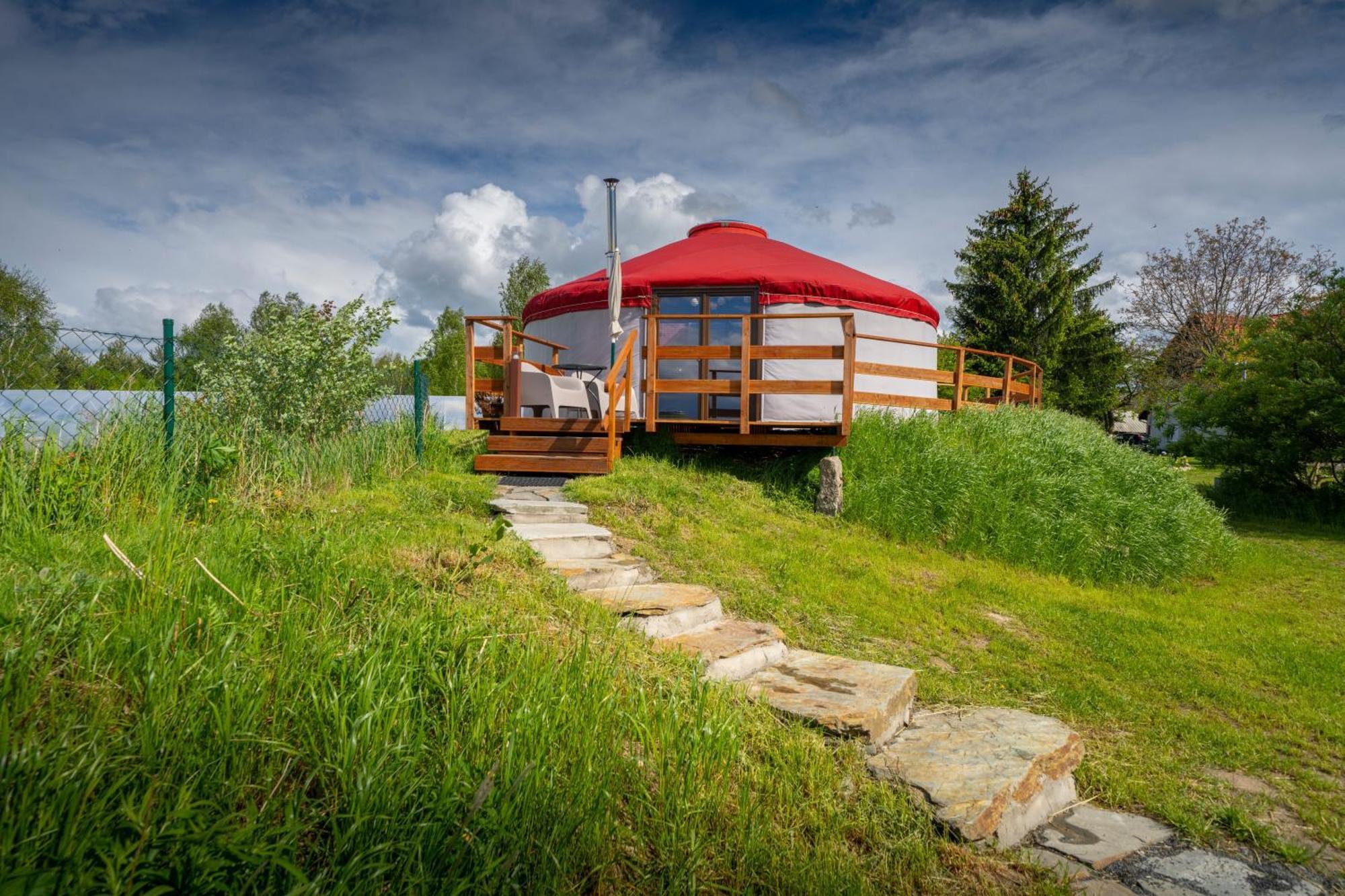 לינה וארוחת בוקר Gajowka  Dom W Domu - Izera Glamping מראה חיצוני תמונה